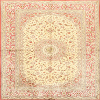 Beige clair à motif oriental/pêche Tapis décoratif Dyer avenue