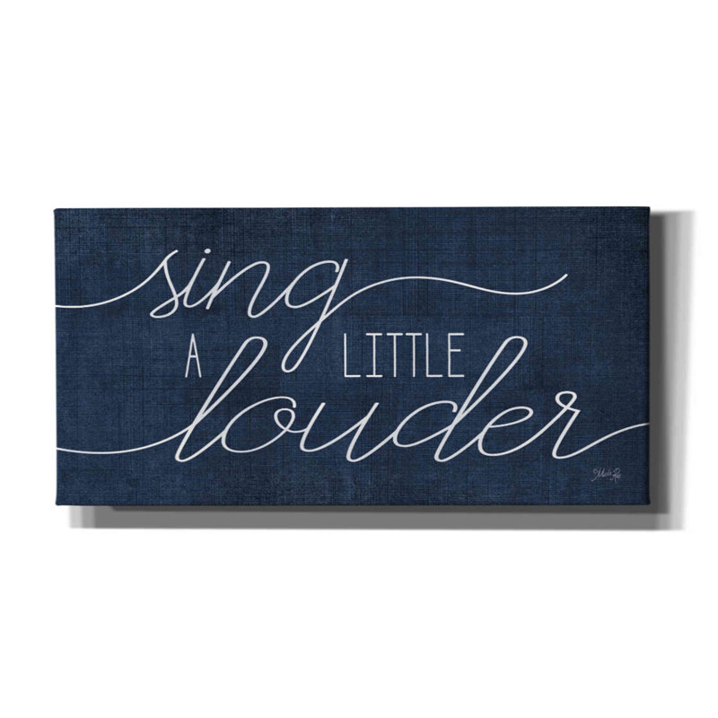 «Sing a Little Louder» par Marla Rae, art mural sur toile, H 20 po x l 40 po x P 1,5 po