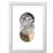 White Grain Frame