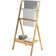 Freestanding Bamboo Towel Rack With Folding Design And Storage Shelf For Bathroom And Laundry Drying