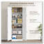 Garde-manger autoportant 67 po HOMcom, armoire de rangement à 4 portes avec tablettes réglables, armoire de cuisine avec portes et tablettes, blanc vieilli