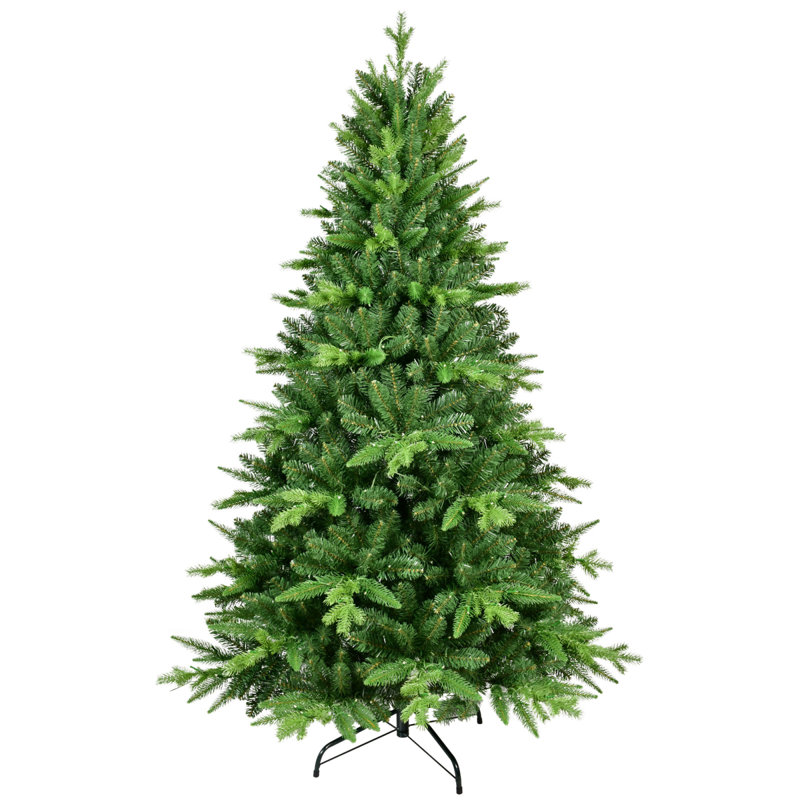Pre-lit 7ft Christmas Tree, Realistic Pe+pvc, Traditional Elegance, Holiday Ambience