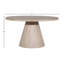 Ross Round Reclaimed Pine Cone Shaped Pedestal Base Dining Table-72049335
