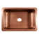 Anelis 33'' L Single Bowl Copper Kitchen Sink