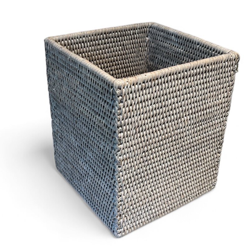 3.17 Gallons Waste Bin, White Wash