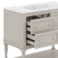 Améliorez le rangement de la salle de bain avec l'ensemble de meuble-lavabo 36 po et lavabo, lavabo en céramique encastré-687283497
