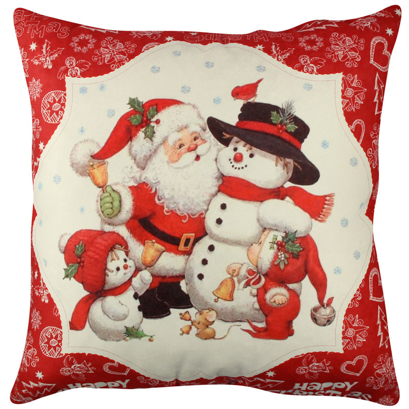 Housse et insert de coussin carré en mélange de coton Cecy