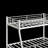 twin over full bunk bed WHITE