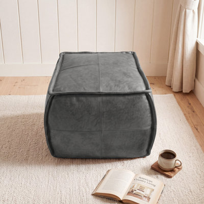 Repose-pieds en cuir Elliona