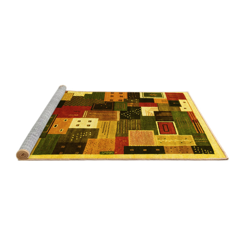Performance Abstract Indoor Rug, Square 4'