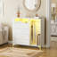 Commode 4 tiroirs avec porte-vêtements et armoire à bijoux