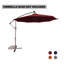 Direen 120'' Lighted Cantilever Umbrella-2084821641