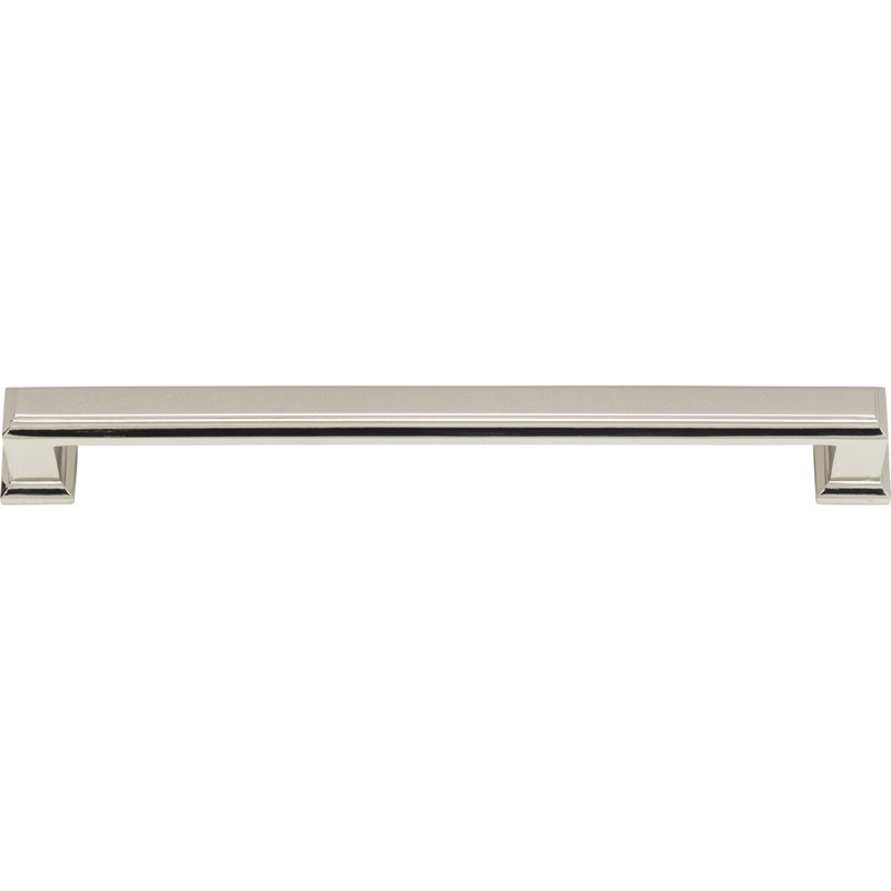 Sutton Place Bar Pull, Polished Nickel, 7 9/16"