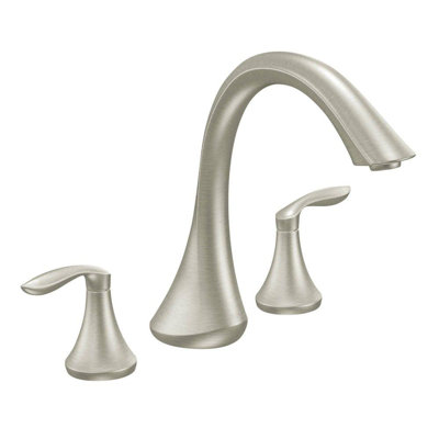 Garniture de robinet de baignoire romaine à deux poignées Eva