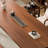 Light-walnut Rectangular Solid Wood Dining Table-280604668