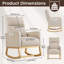Linen Fabric+ Manufactured Wood Rocking Chair-1869587076-1869587077