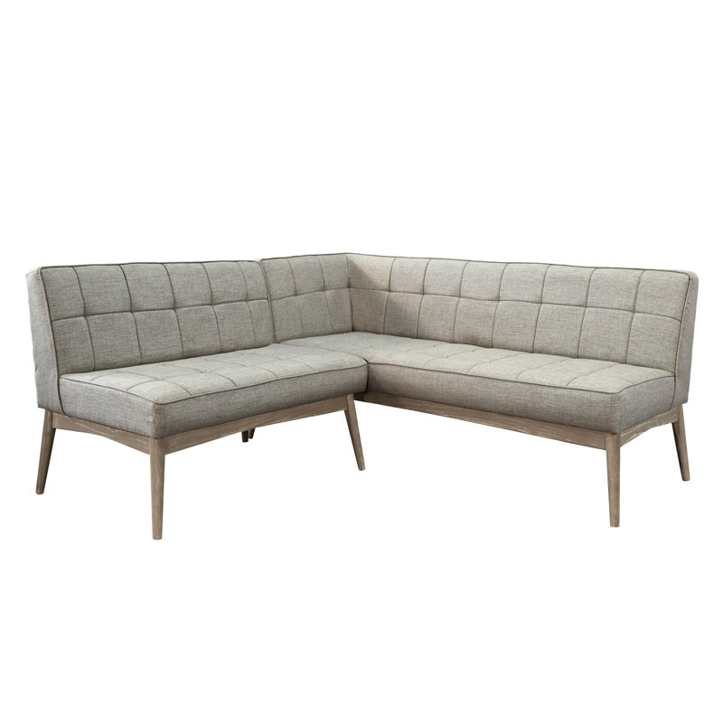 Banc de salle à manger rembourré de style Mid-Century capitonné Sunny Designs Mia