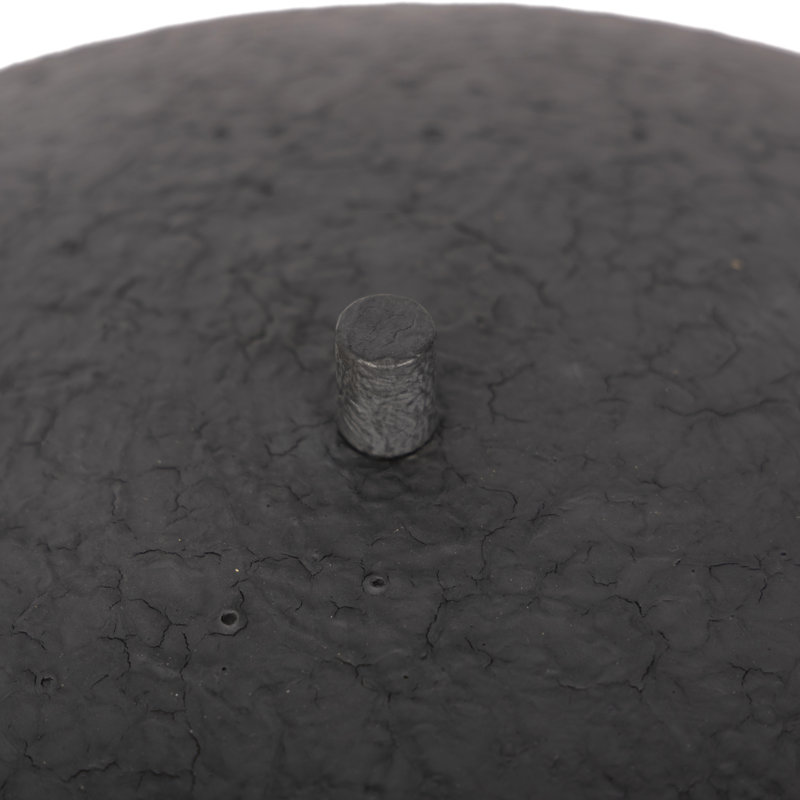 Santorini Table Lamp, Matte Black Plaster