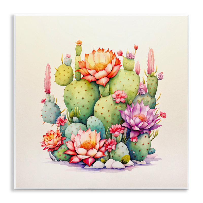 "Desert Spring Blooms", art mural sur bois par Andrea Haase