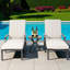 Chaise longue d'extérieur en aluminium Cheshire-966873894