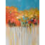 Imprimé de fleurs colorées et abstraites - Décoration de chambre bleue