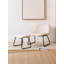 Chiara Upholstered Chenille Side Chair With Footstool