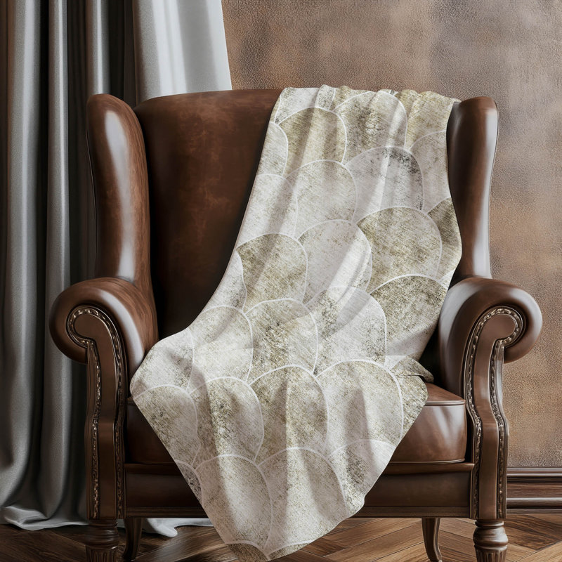 Jeté Sherpa ASB594 moderne lavable à la machine Addison, Beige