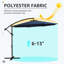 Parasol en porte-à-faux 10 pi Gordonville-805213474