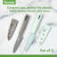 Ensemble de 2 couteaux d'office Tovolo Elements en acier inoxydable avec couvre-lames, avoine et thym-138213621