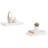 Wall Shelf Set of 2 White Honeycomb MDF Metal 15.7 x 9.1 in Floating Display Shelves-1036964871-1036964867