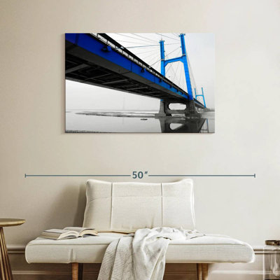 Lilie Suspension Bridge In Blue