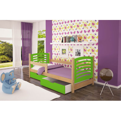 Griff European Toddler (80 X 180cm) Bed and Mattress by Harriet Bee