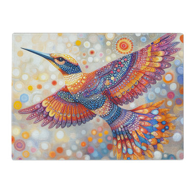 Kingfisher Design  Glass Chopping Board