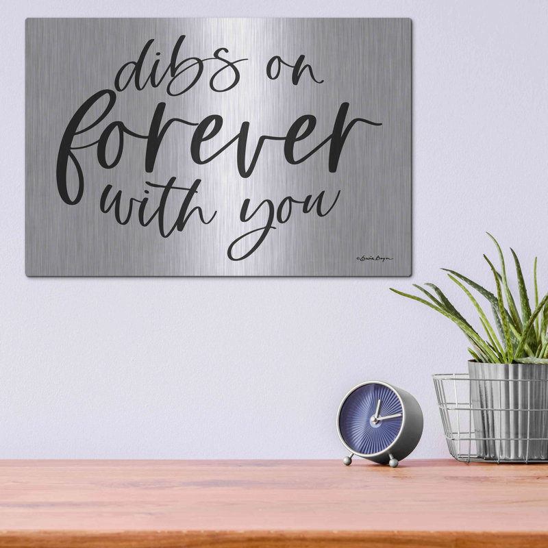 Trinx «Dibs on Forever with You» par Susie Boyer, art mural en métal, H 12 po x l 16 po