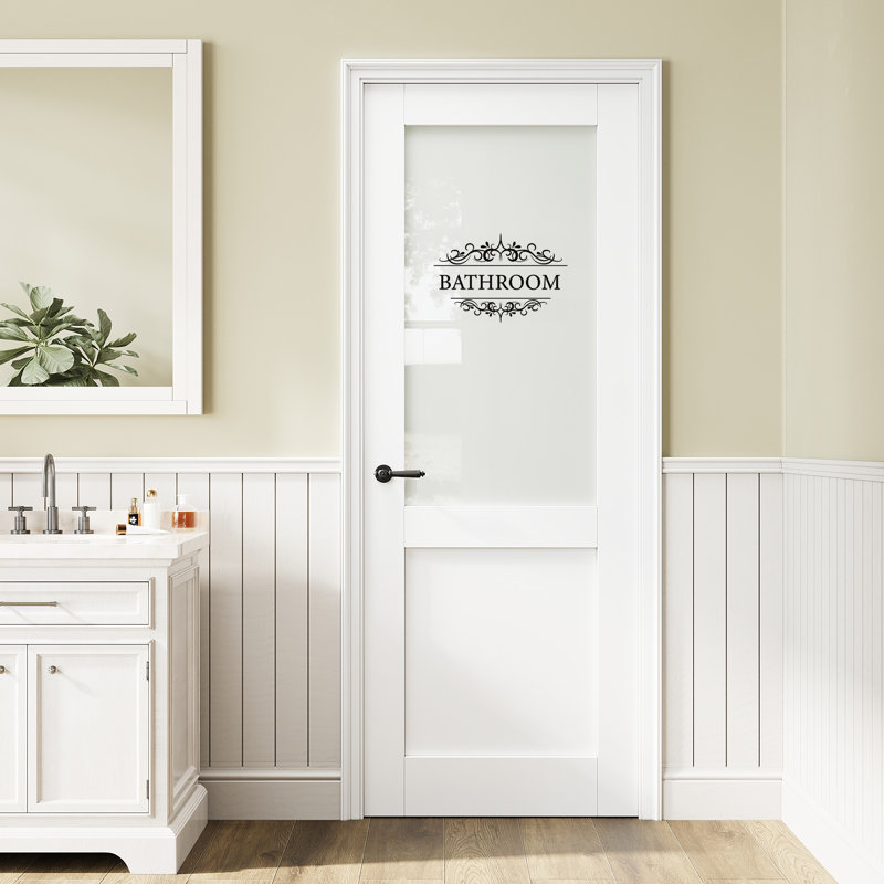 Porte standard de salle de bain, 28 po x 80 po