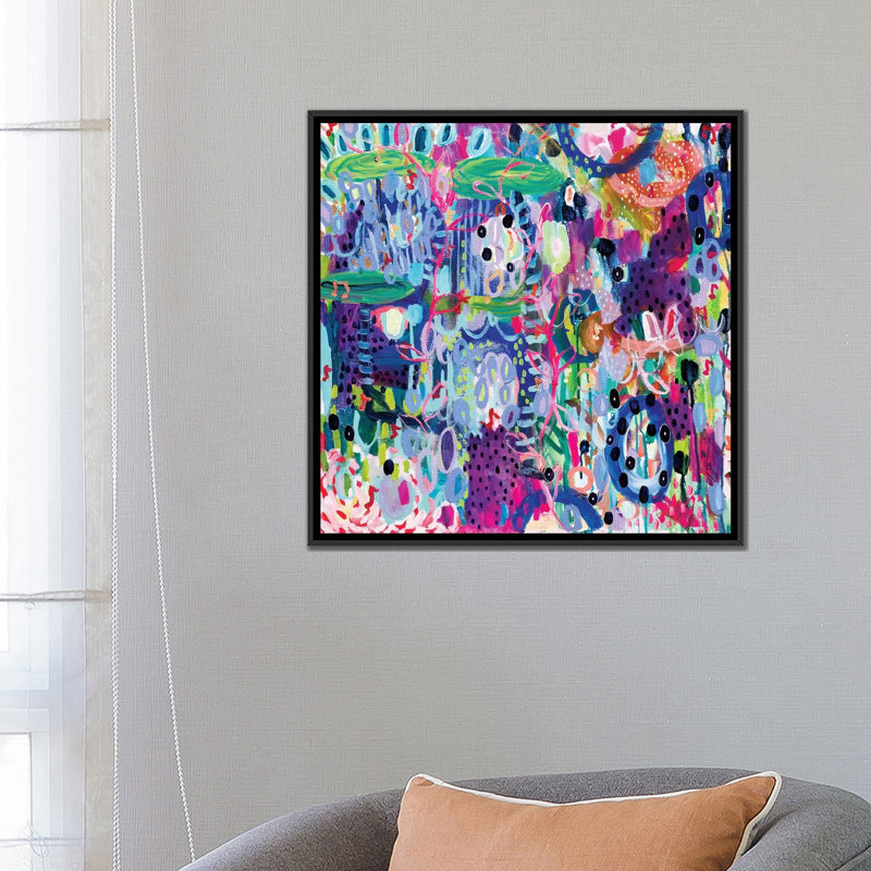« andre sucre », reproduction d’impression sur toile, H 26 po x l 26 po x P 1,5 po, Toile encadrée noire, Pas de tapis