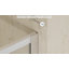 Cabine de douche d'angle 34 po x 34 po x 76 po, porte de douche coulissante double avec verre trempé 1/4 po facile à nettoyer, conception peu encombrante-109709524-120793846