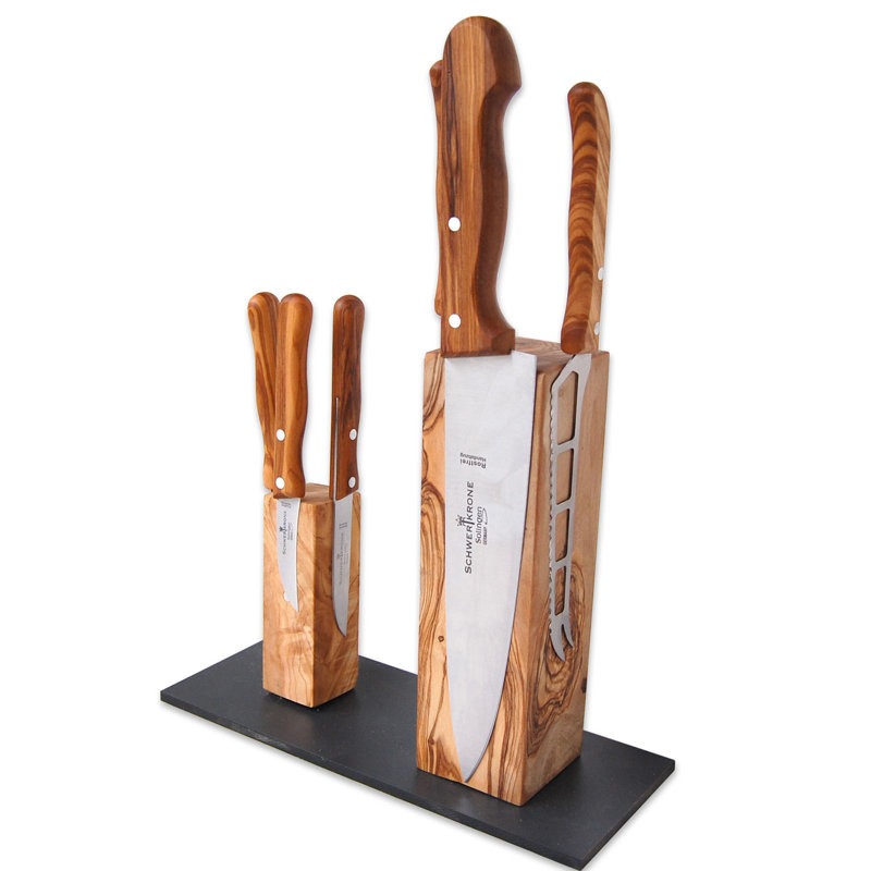 Olivenholz Erleben Olive Knife Block