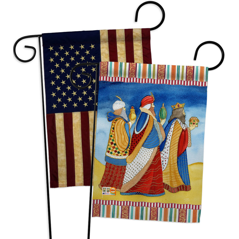 Double Sided 18.5'' H x 13'' W Polyester Garden Flag