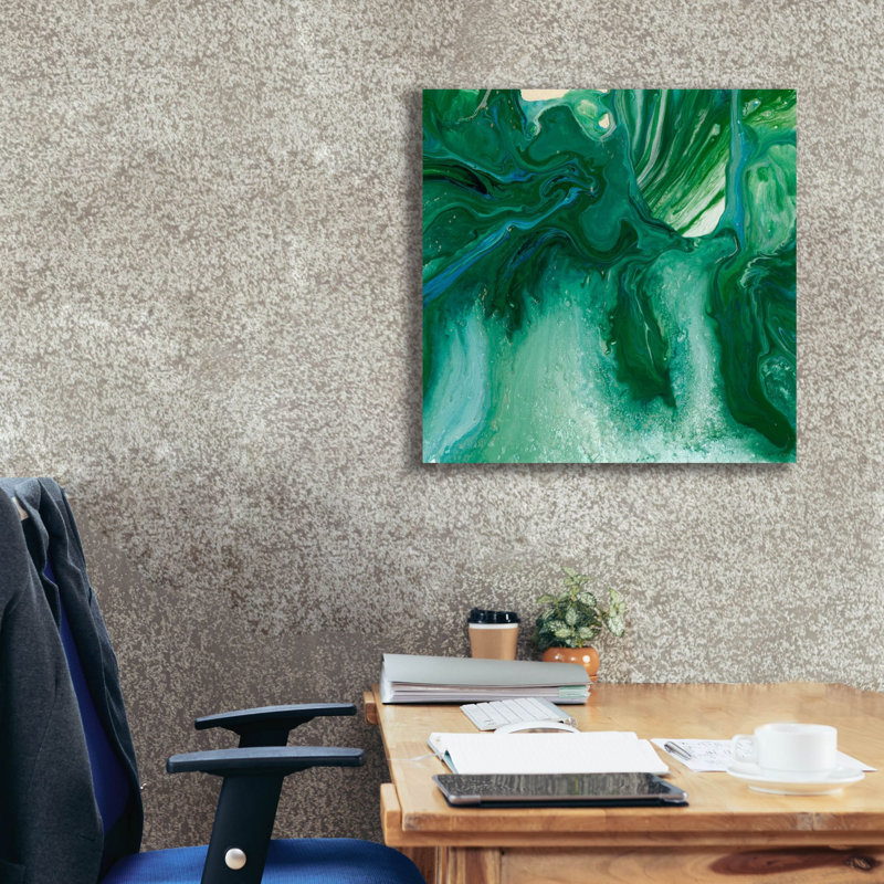 «Amazonian 2» par Alicia Ludwig, art mural sur toile, H 26 po x l 26 po x P 1,5 po