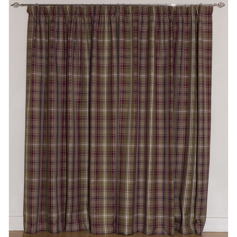 Choate Blackout Curtain Pair, Mulberry, 116 W x 182 D cm