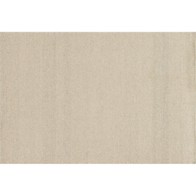 Tapis brun clair en laine noué à la main Rabon, Rectangle 9 pi 3 po x 13 pi