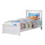 Lit de base en bois massif Brunelle avec pied de lit assorti-546309036-546309035