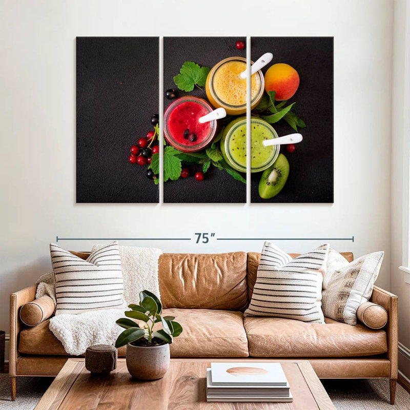Yarlin Assorted Fruit Smoothies, 42" H x 65" W