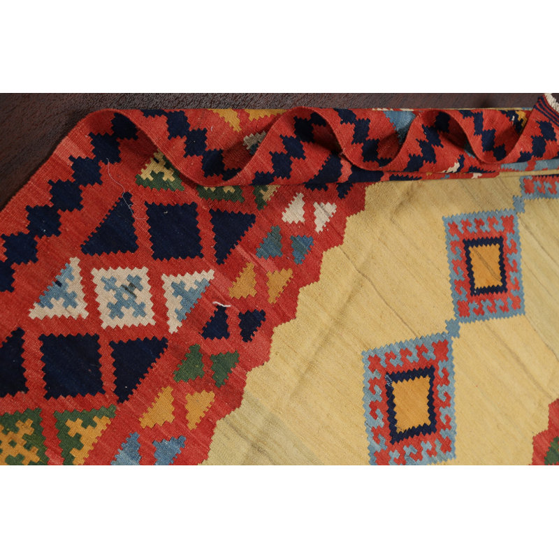 Tapis géométrique kilim 5 x 7