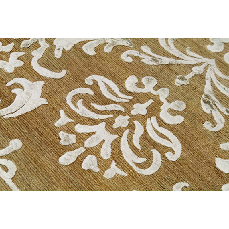 Himalayan Damask Area Rug in Brown