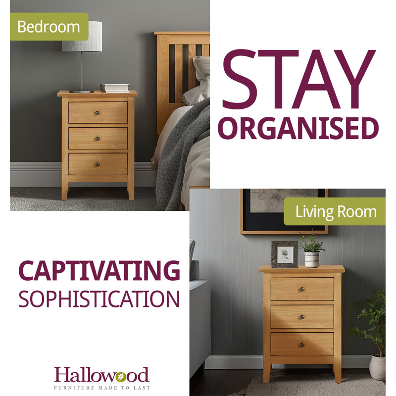 45cm W Bedside Table