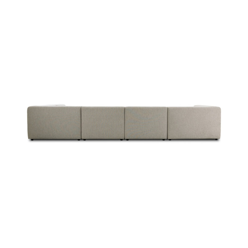 Lawndale Sectional, Napa Sandstone Polyester Blend, Left Hand Facing