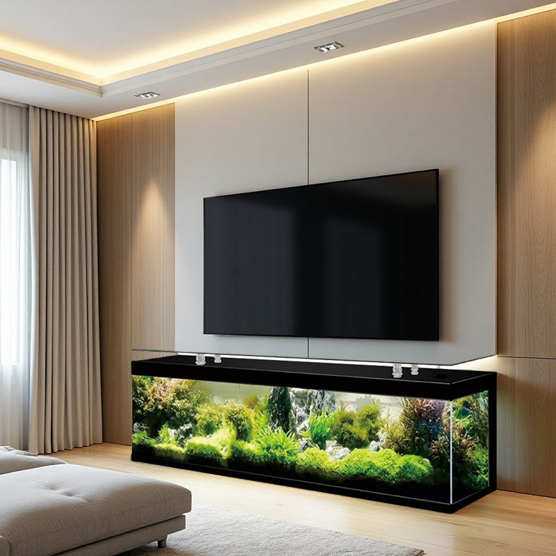 Aquarium 90 gallons rectangulaire noir Eco