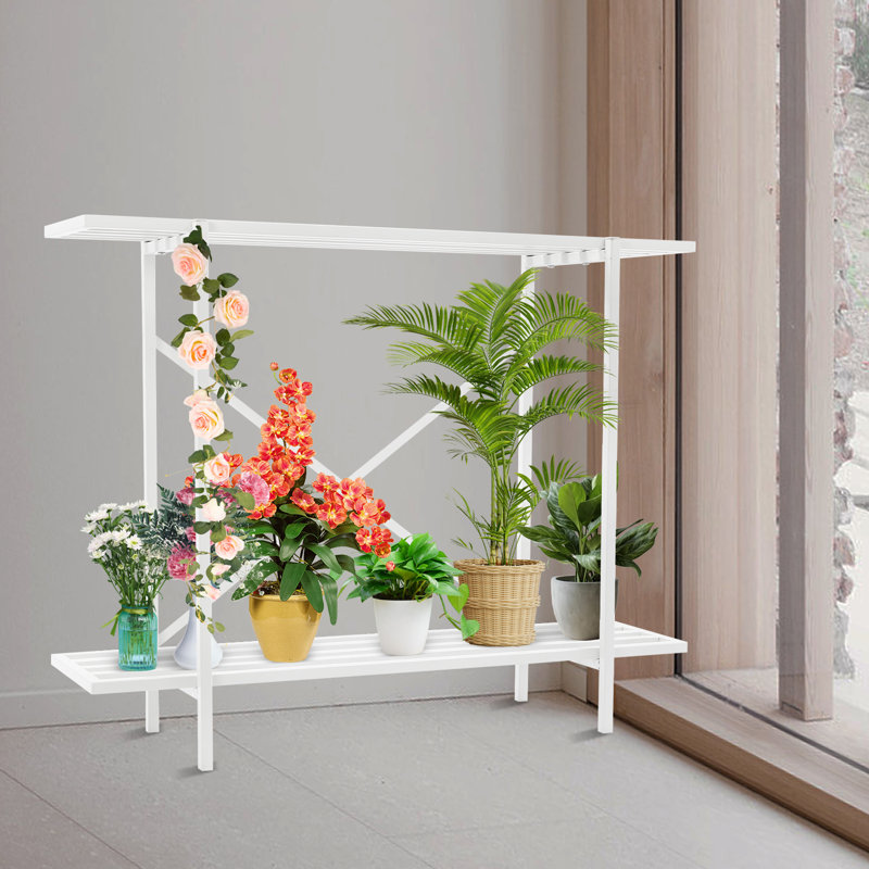 Support à plante Sonsoles, Blanc, H 28 po x l 35 po x P 8,6 po